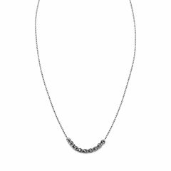 Bogyós ezüst nyaklánc – középen vésett bogyókkal