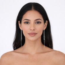 Ezüst Több Szálas Logós Fülbevaló