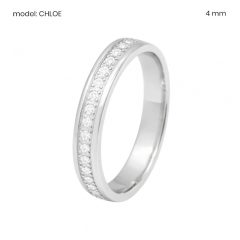 Chloe Csillogás ezüst karika gyűrű cirkónia kövekkel