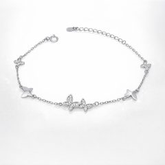 Szárnyvarázs – Pillangós ezüst karkötő cirkóniával