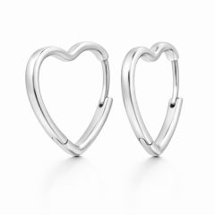   Látványos szív formájú ezüst fülbevaló – 3,5 g | 2,0 cm